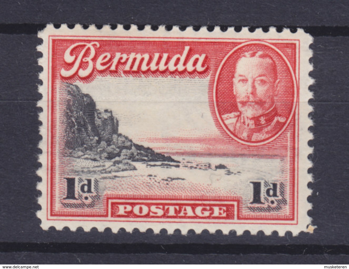 Bermuda 1936 Mi. 90    1p. South Shore Der Hauptinsel & King George VI., MH* - Bermuda