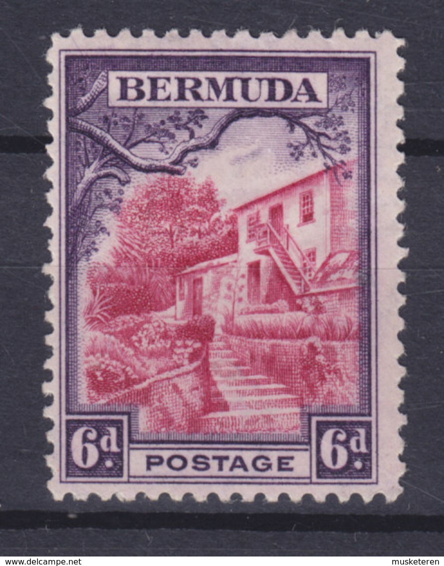 Bermuda 1936 Mi. 95    6p. Altes Posthaus Um 1850, MH* - Bermuda