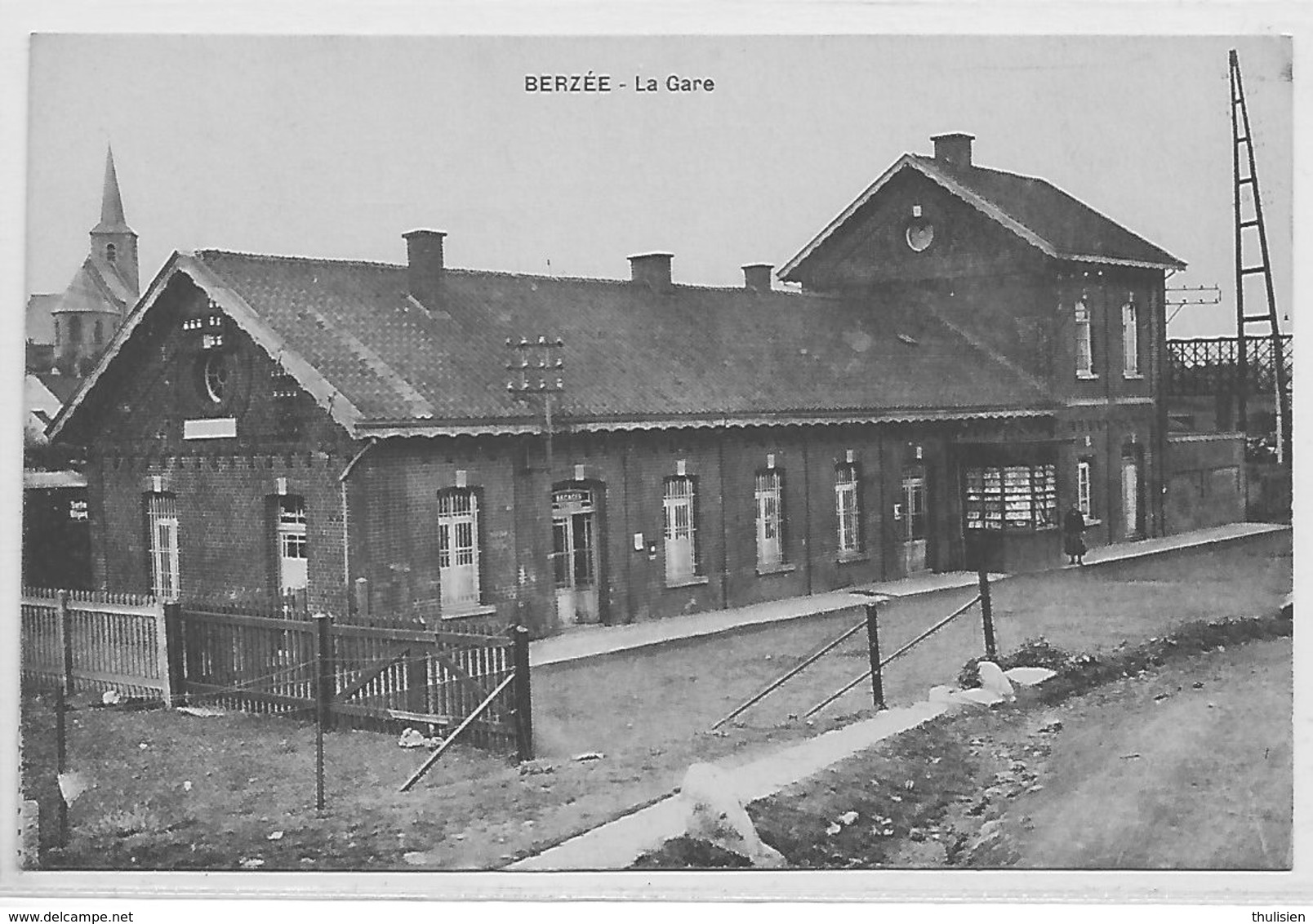 Berzée  La Gare--thy Le Chateau--  Walcourt - Rare-  Top Carte - Walcourt