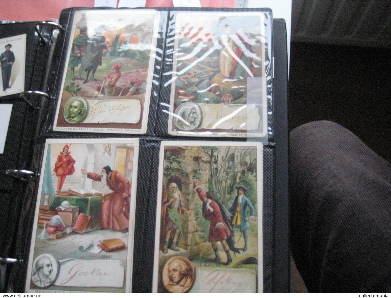 8 Cards BENSDORP, 14cm X 9cm  Advertising  C1890  CACAO COCOA  Chocolate, Famous WRITERS, Literature VG - Other & Unclassified