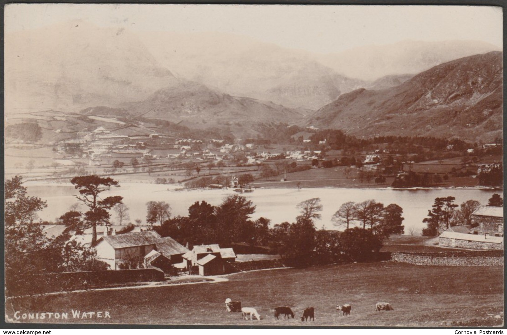 Coniston Water, Lancashire, 1908 - RP Postcard - Other & Unclassified