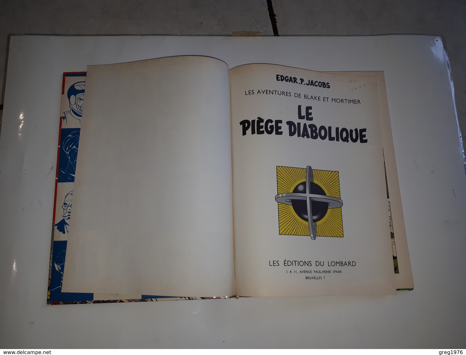 LE PIEGE DIABOLIQUE 9/1962 - ETAT B - Blake & Mortimer