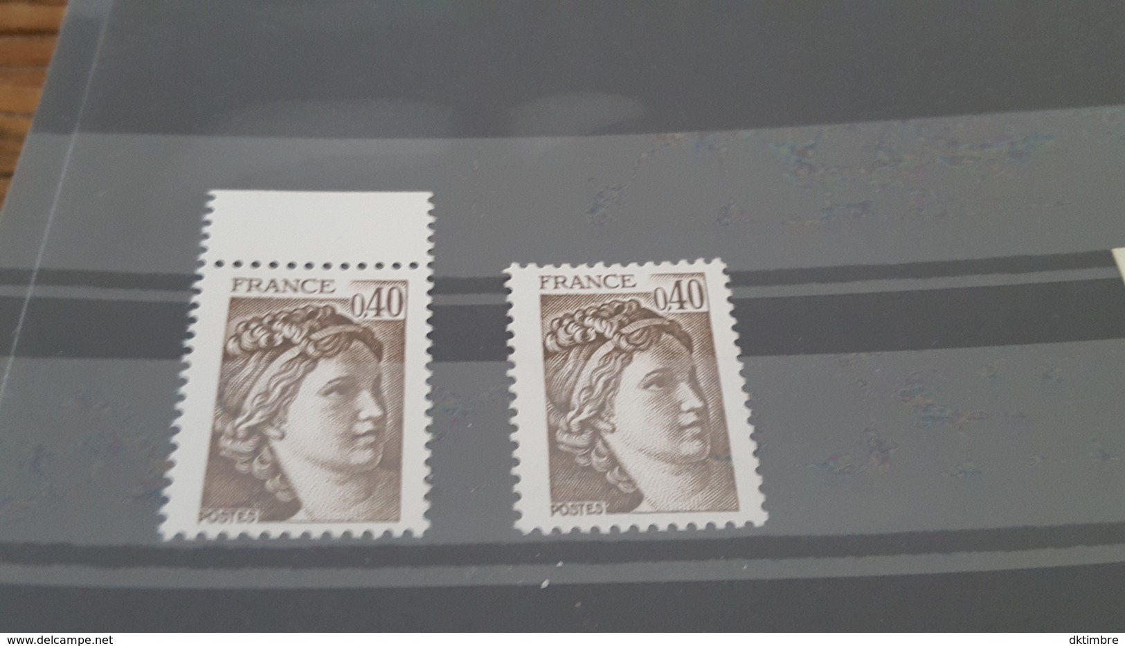 LOT 434229 TIMBRE DE FRANCE NEUF** LUXE VARIETE SANS PHOS - Non Classés