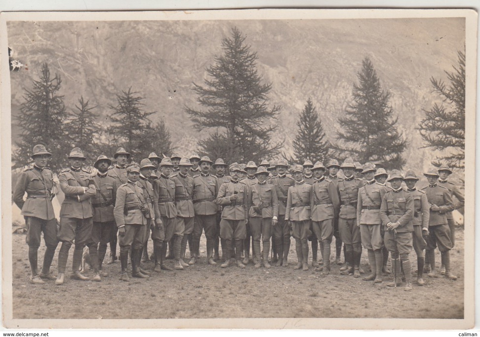 GRUPPO MILITARI ALPINI - FOTO ORIGINALE - War, Military