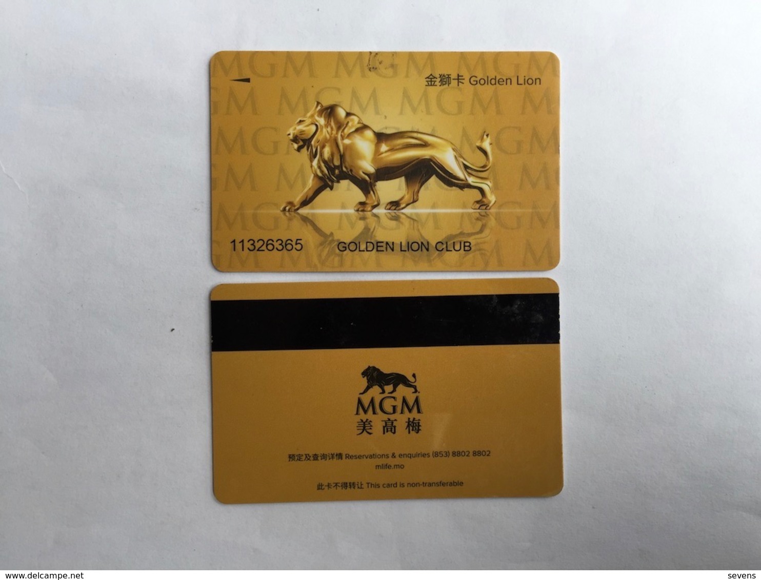 MGM Golden Lion Cards - Casino Cards