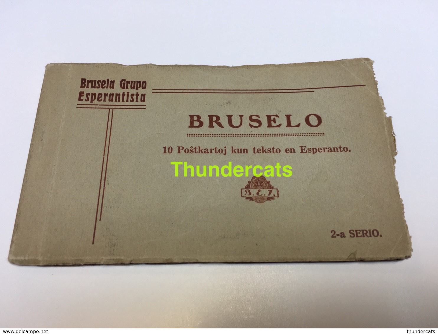 CARNET 10 CPA ESPERANTO BRUSELA GRUPO ESPERANTISTA BRUSELO BRUXELLES TRAM - Lots, Séries, Collections