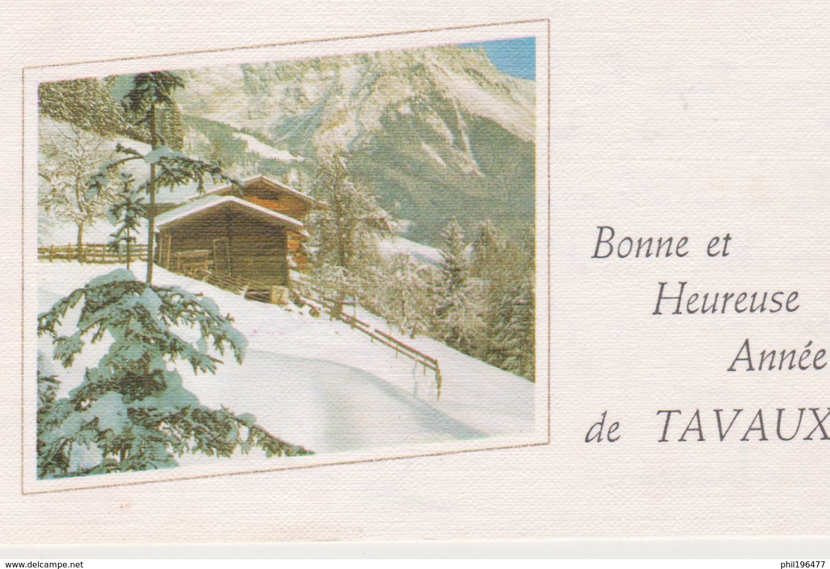 39 Tavaux / Carte De Voeux. - New Year