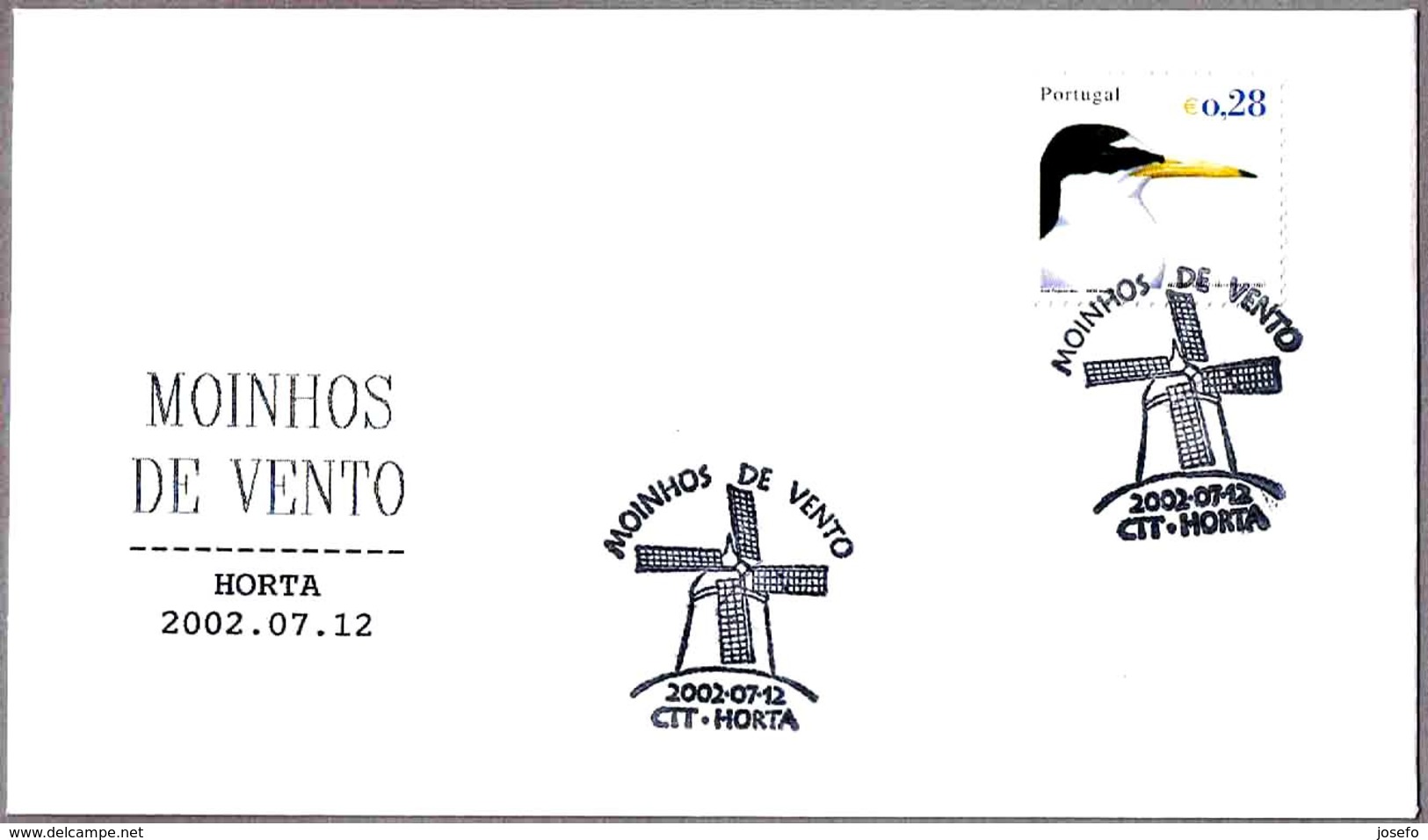 MOLINOS DE VIENTO - WINDMILLS - MOINHOS DE VENTO. Horta, Portugal, 2002 - Molinos