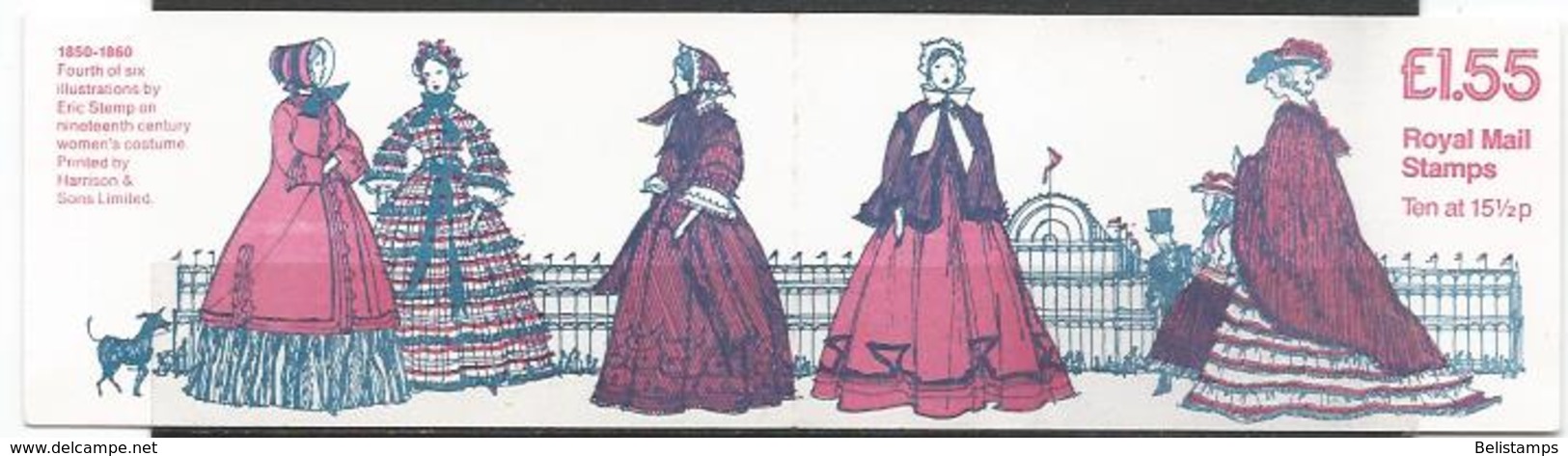 Great Britain 1982. Scott #BK651 (MNH) Nineteenth Century Women's Costume * - Carnets