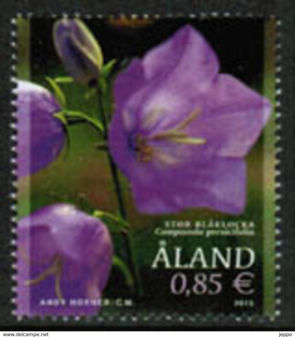 2015 Aland Islands, Large Bluebell Flower MNH. - Aland