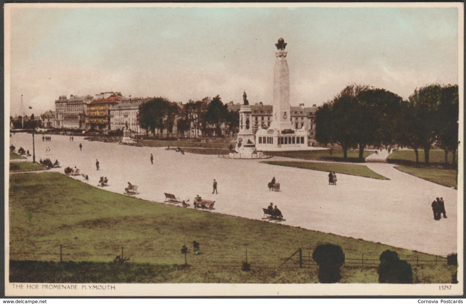 The Hoe Promenade, Plymouth, Devon, C.1930s - Postcard - Plymouth