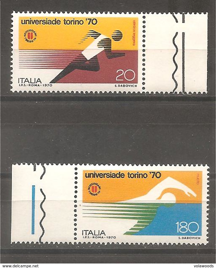 Italia - Serie Completa Nuova: Universiadi Di Torino - 1970 * G - 1971-80: Nieuw/plakker