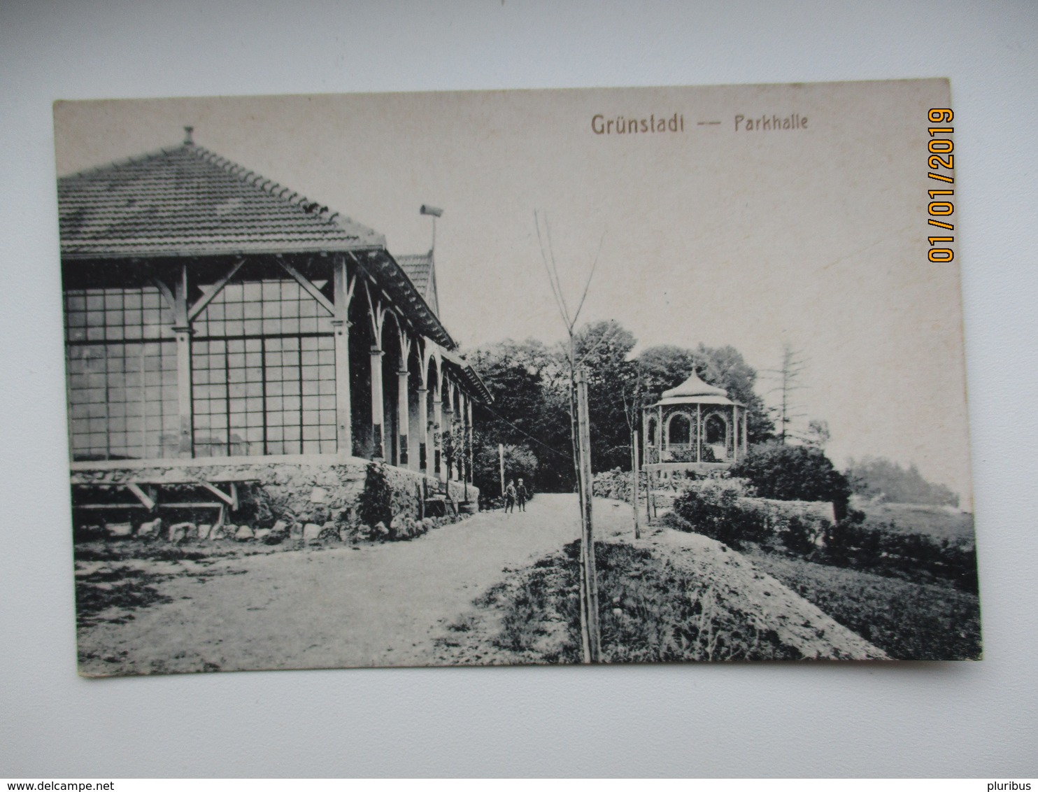 GRÜNSTADT PARKHALLE ,  OLD POSTCARD , 0 - Grünstadt