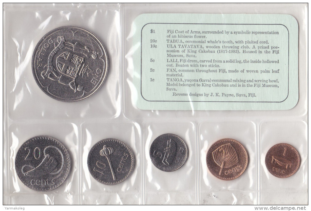 Fiji Set 6 Coins 1969 - Figi