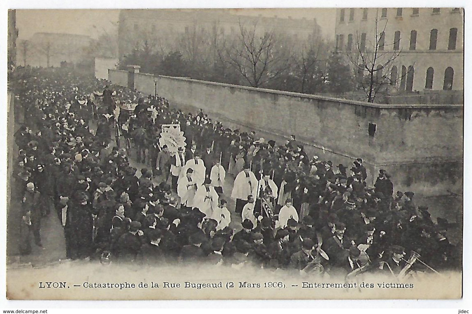 CPA 69 Rhône Lyon Catastrophe De La Rue Bugeaud (2 Mars 1906) Enterrement Des Victimes Cortège Funèbre - Lyon 6