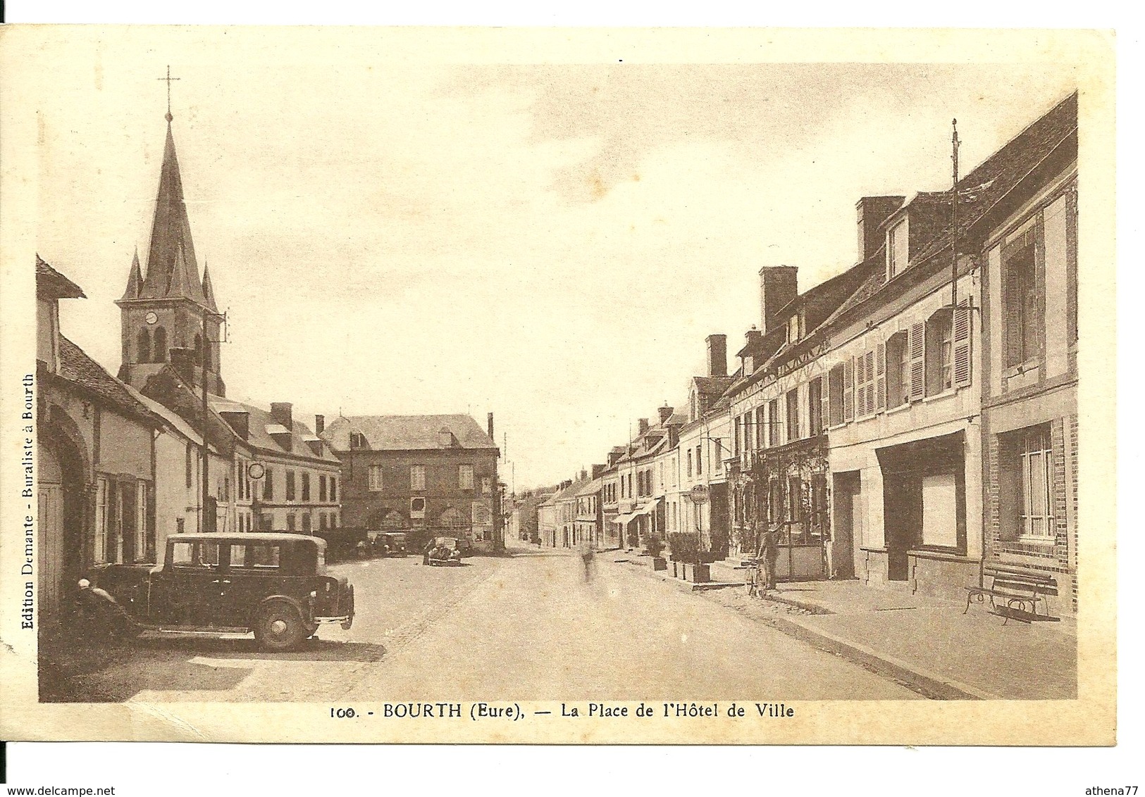 27 - BOURTH / PLACE DE L'HOTEL DE VILLE - Autres & Non Classés