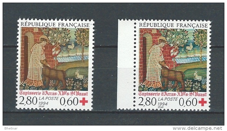 FR YT 2915 & 2915a " Croix-Rouge " 1994 Neuf** - Neufs