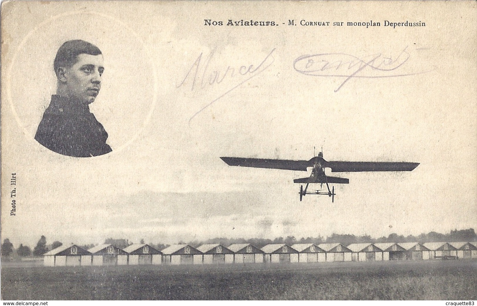 NOS AVIATEURS - M. CORNUAT SUR MONOPLAN DEPERDUSSIN - Aviateurs