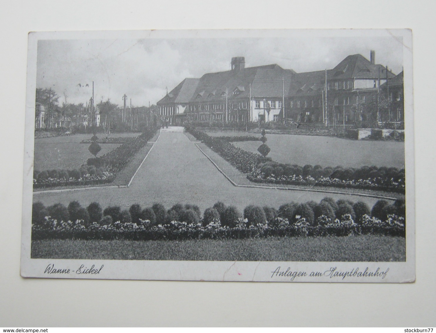 WANNE EICKEL, Bahnhof Schöne Karte 1937 Mit Marke Und Stempel - Herne