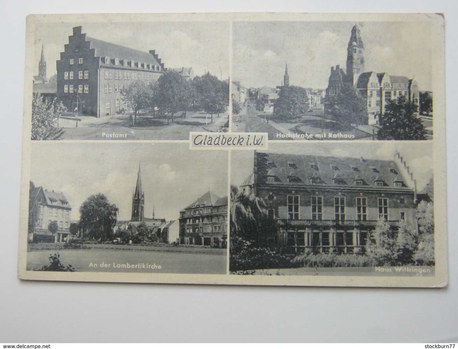 GLADBECK    ,Schöne Karte Um 1956 Mit Marke Und Stempel - Gladbeck