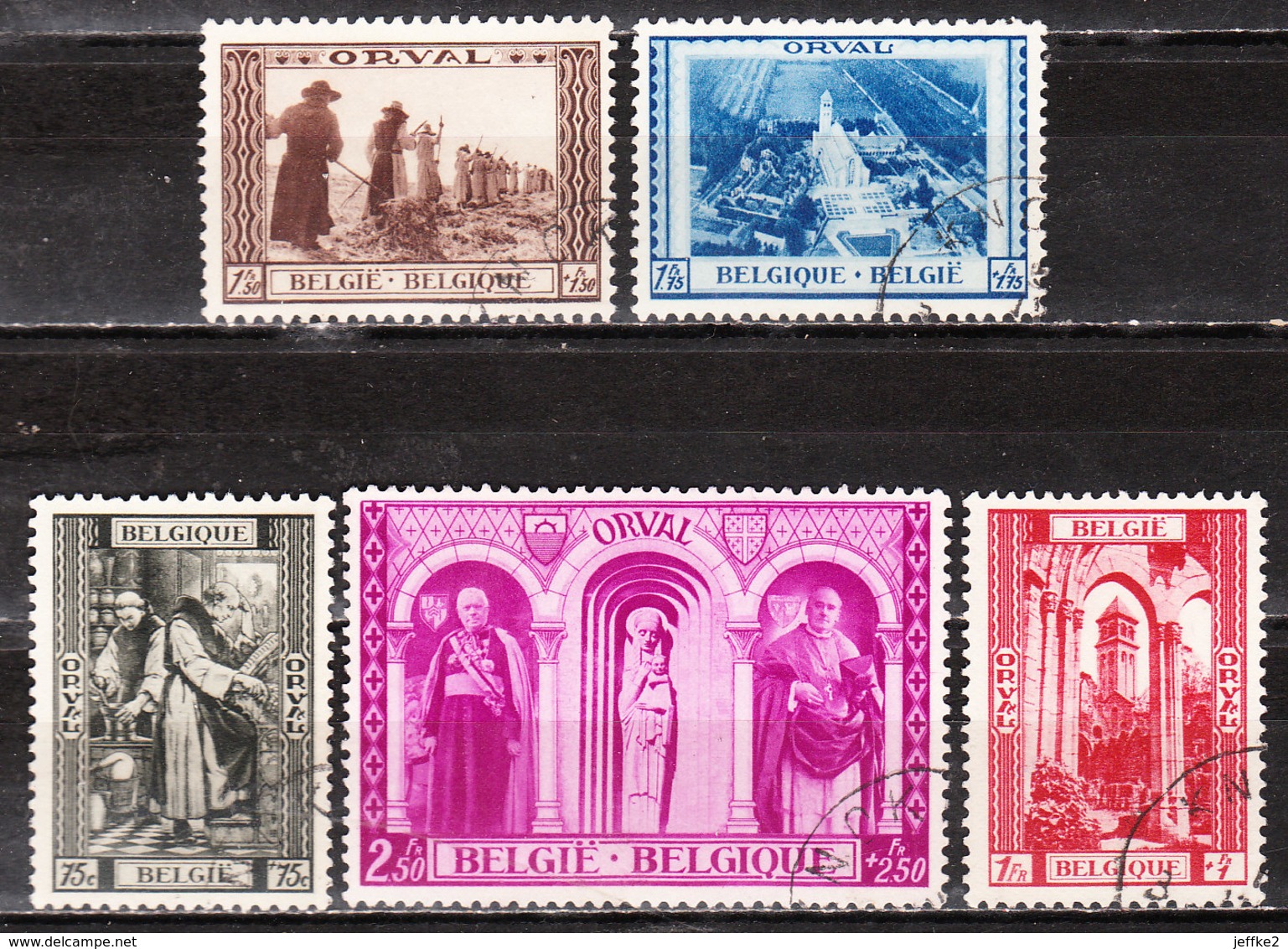 513/17  Troisième Orval - Les 5 Premières Valeurs - Oblit. - LOOK!!!! - Used Stamps