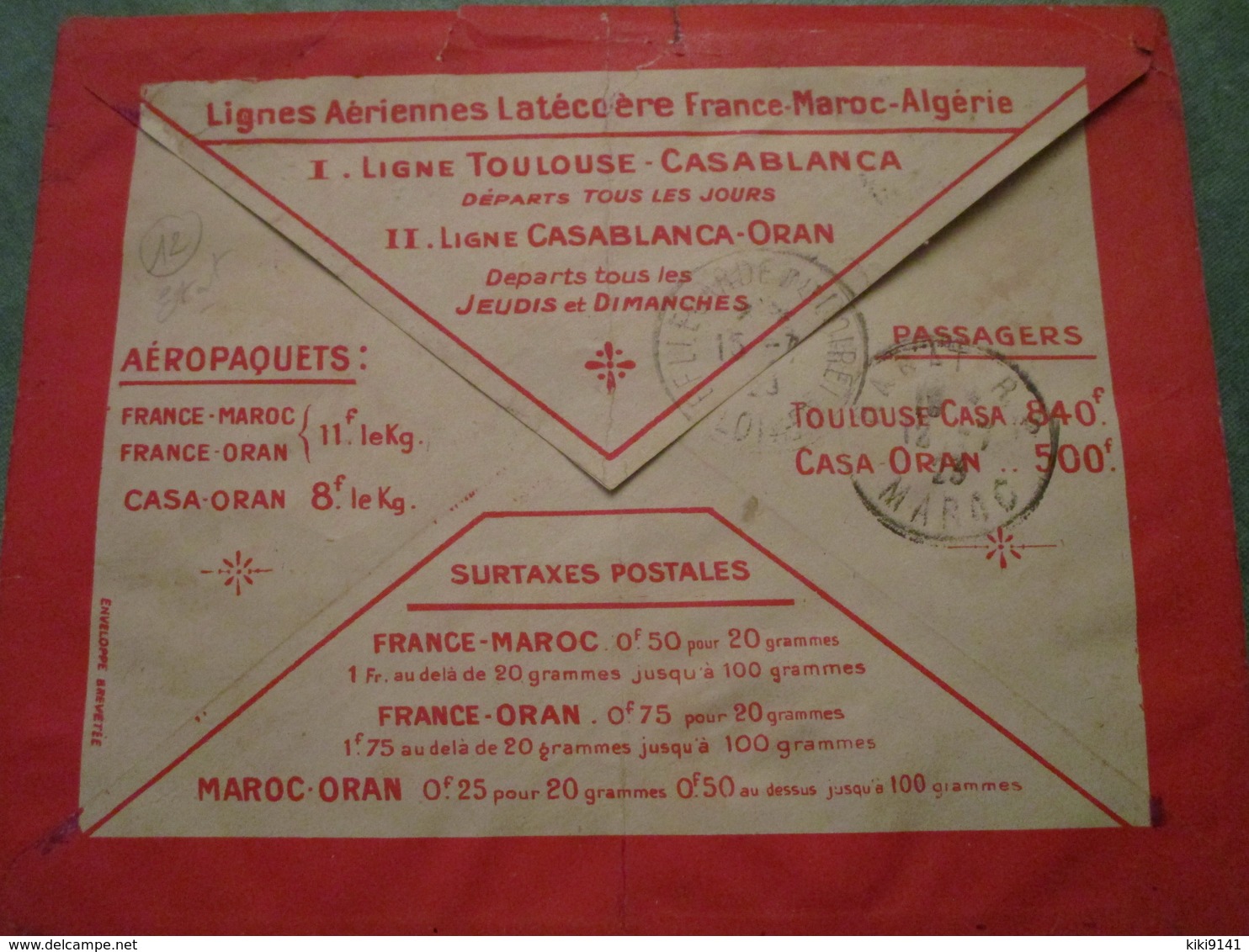 Envoyez Vos Lettres Par Avion.....sur Les Lignes Aériennes Latécoère France-Maroc-Algérie - Lettres & Documents