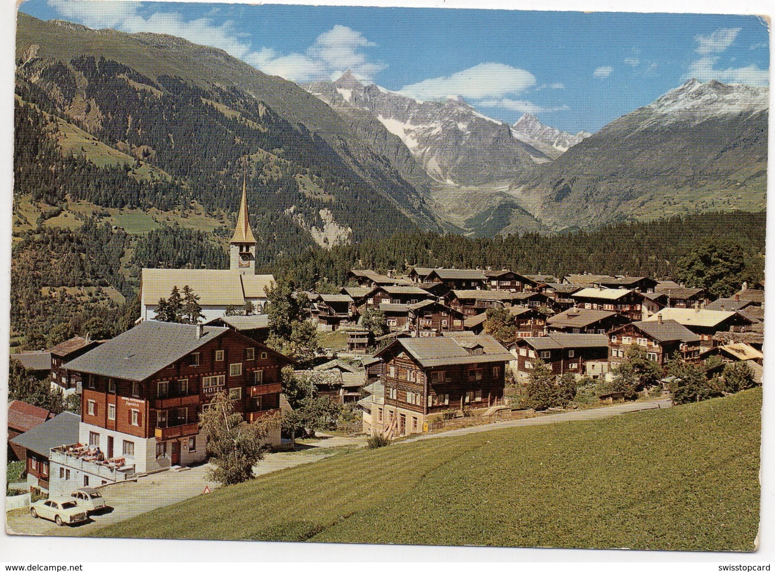 ERNEN Mit Finsteraarhorn Hotel Alpenblick Auto - Ernen