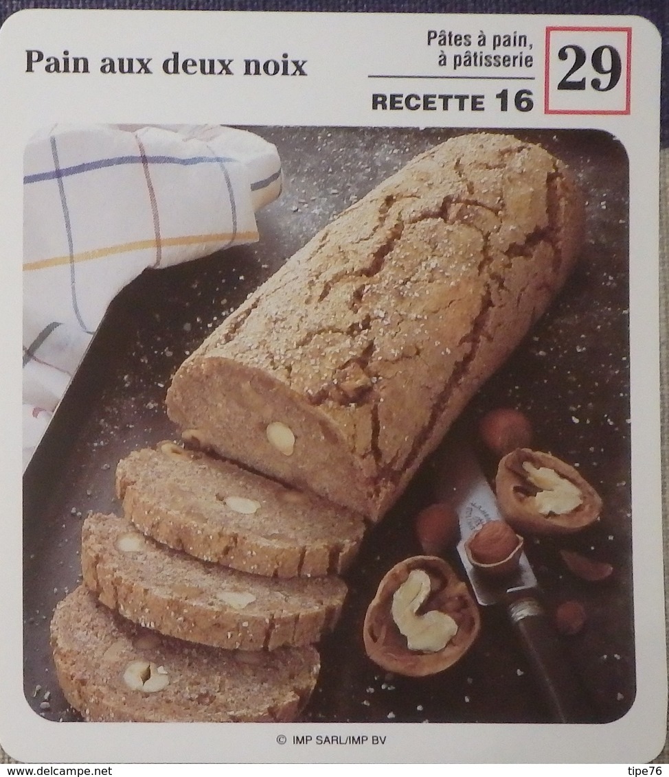 Fiche Recette Cuisine - Pain Aux Deux Noix  - Mes Recettes Préférées - Ohne Zuordnung