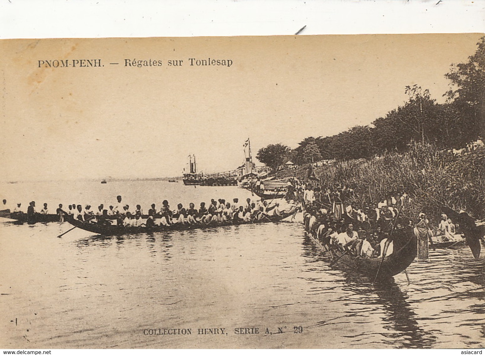 Phnom Penh Regates Sur Le Tonlé Sap Coll. Henry Serie A  No 29  Boat Race - Cambodge