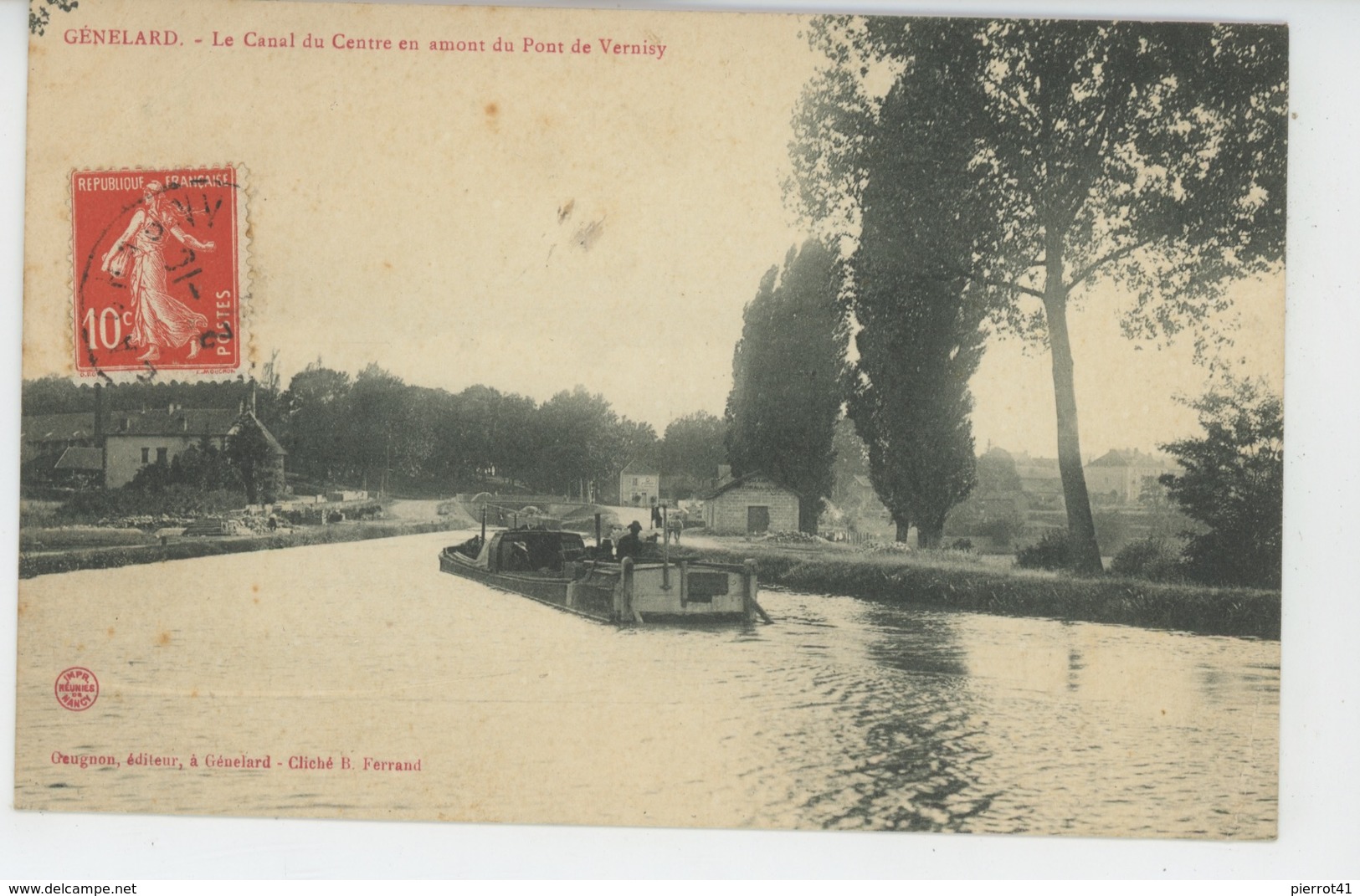 GENELARD - Le Canal Du Centre En Amont Du Pont De Vernisy - Autres & Non Classés