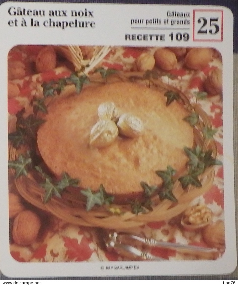 Fiche Recette Cuisine - Gâteau Aux Noix Et à La Chapelure - Mes Recettes Préférées - Ohne Zuordnung