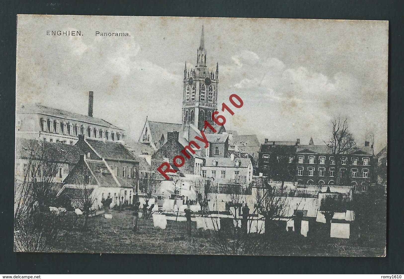 ENGHIEN. EDINGEN - Panorama Et Eglise. - Enghien - Edingen