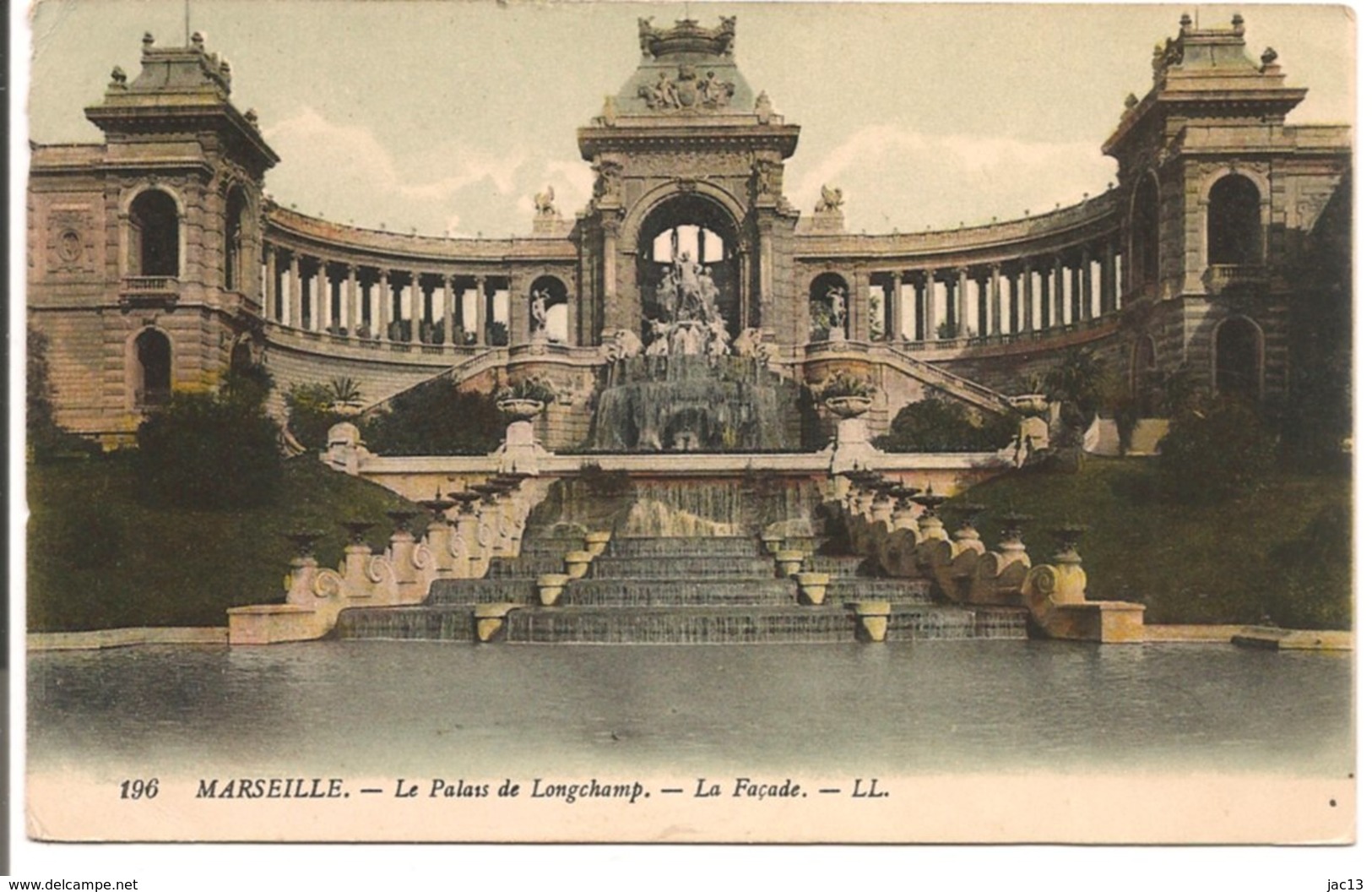 L20J_255 - Marseille - 196 Le Palais De Longchamp - La Façade - Cinq Avenues, Chave, Blancarde, Chutes Lavies
