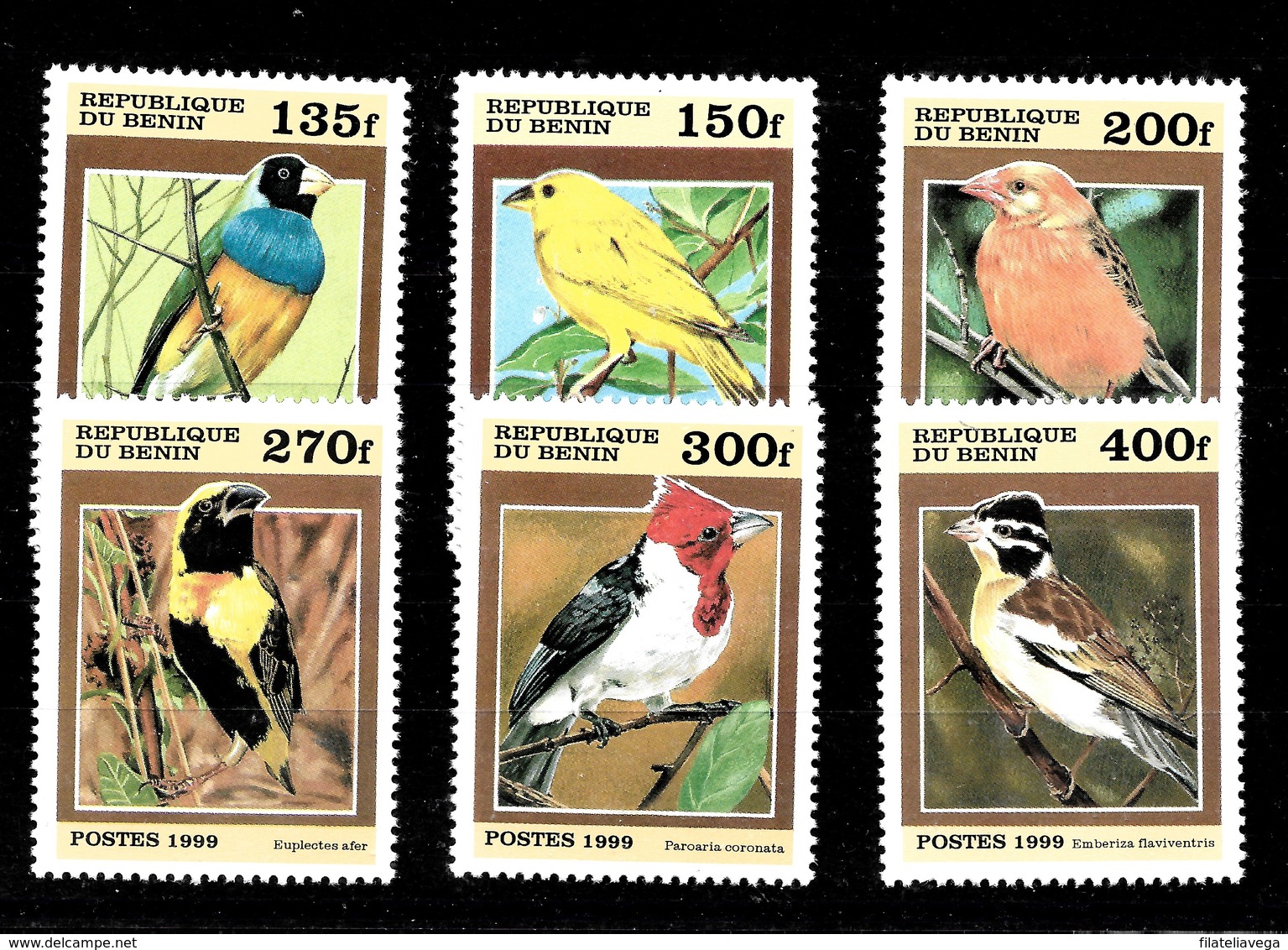 Serie De Benin Nº Yvert 862/67 ** AVES (BIRDS) - Benin – Dahomey (1960-...)