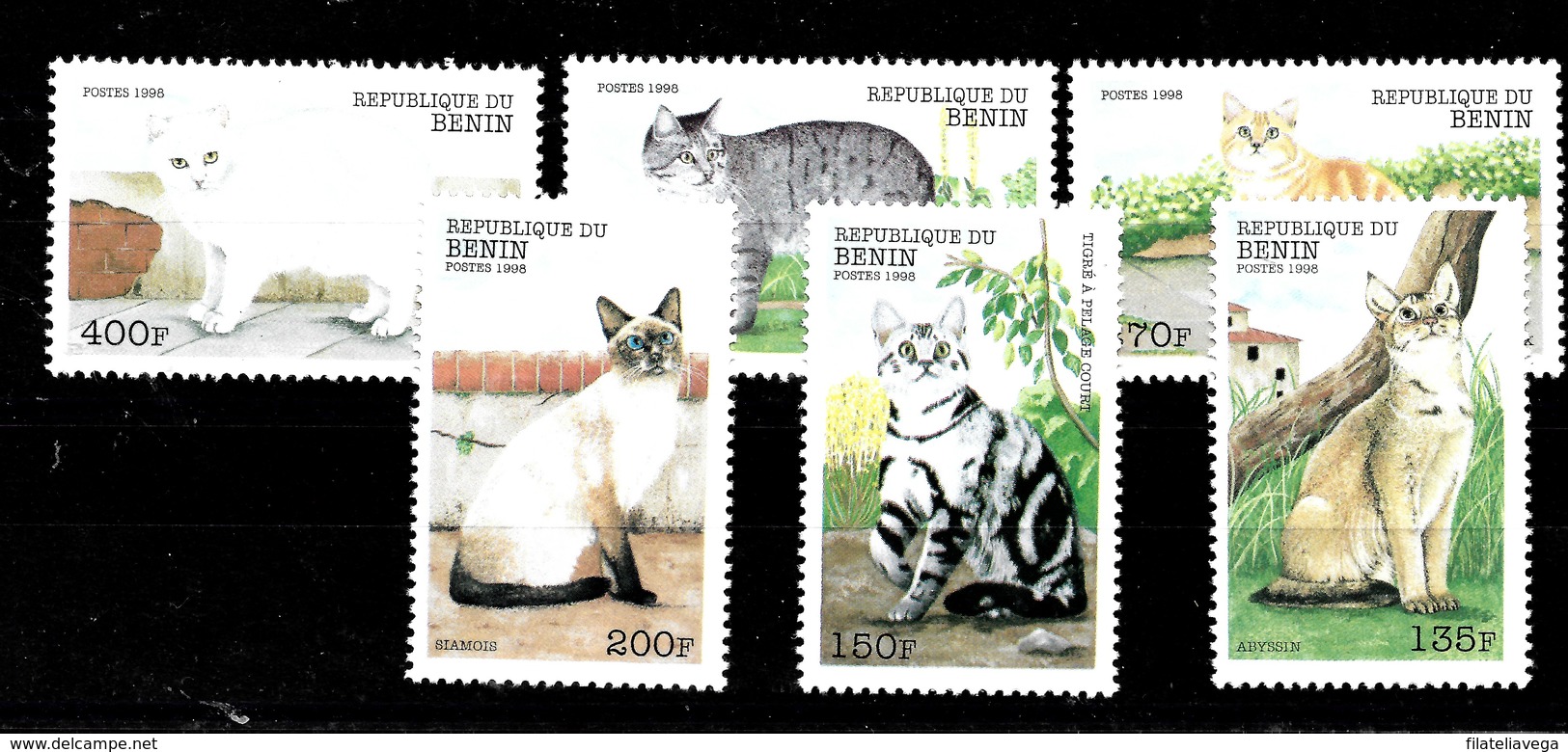 Serie De Benin  Nº Yvert 844/49 **  GATOS (CATS) - Gatos Domésticos