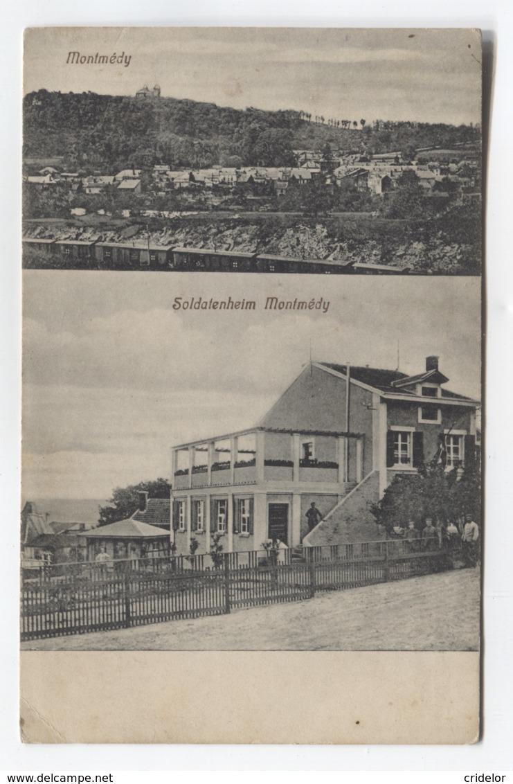 55 - MONTMEDY - MAISON DU SOLDAT ALLEMAND - BEAUX CACHETS MILITAIRES FELDPOST - VOIR ZOOM - Montmedy