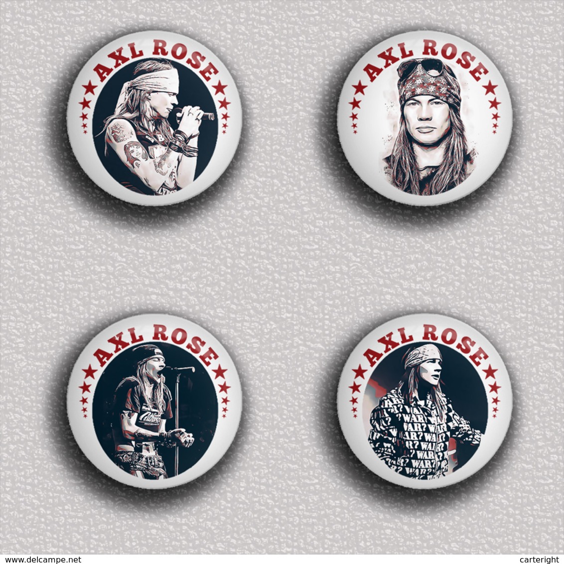 35 X Guns N' Roses BAND - Axl Rose Music Fan ART BADGE BUTTON PIN SET 1 (1inch/25mm Diameter) - Music