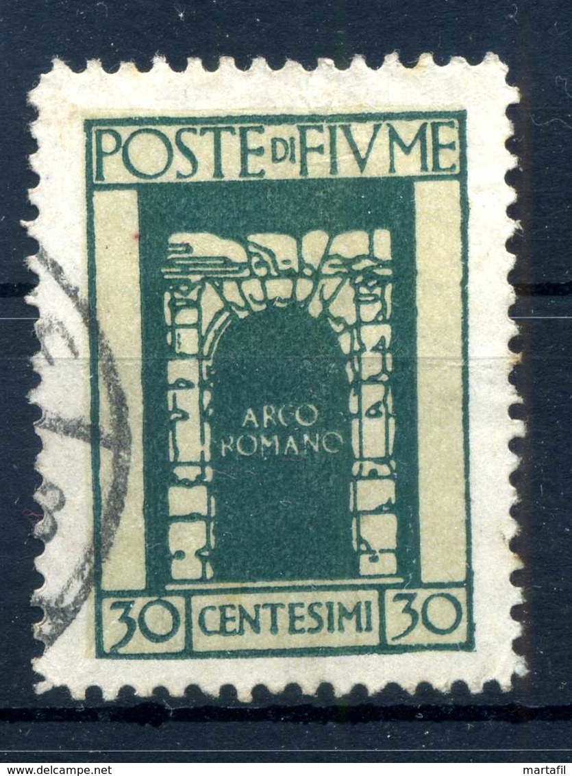 1923 FIUME N.195 USATO - Fiume