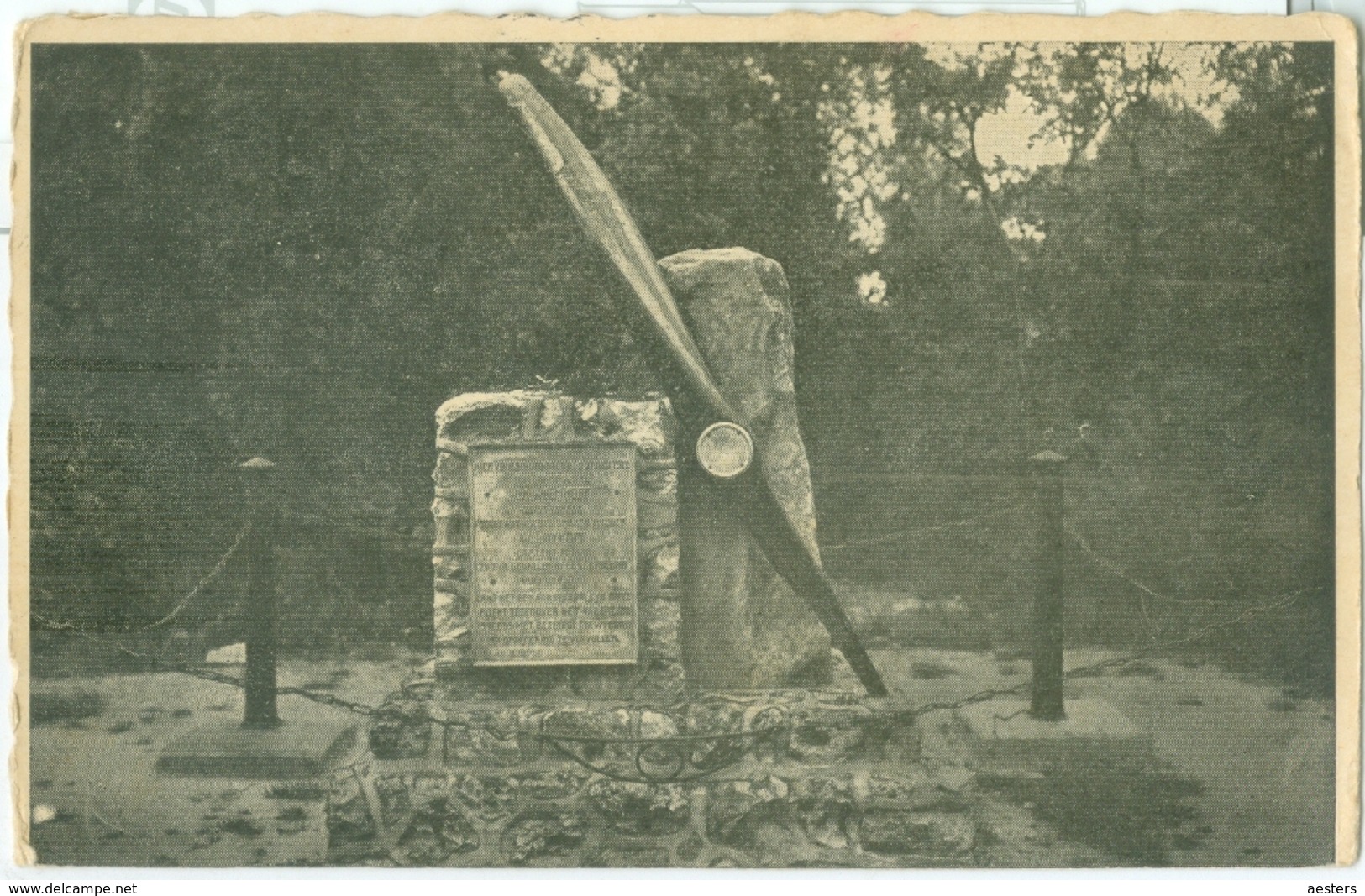 Vaals 1946; Vliegermonument - Gelopen. (Gebr. Simons - Ubach Over Worms) Lees Info! - Vaals