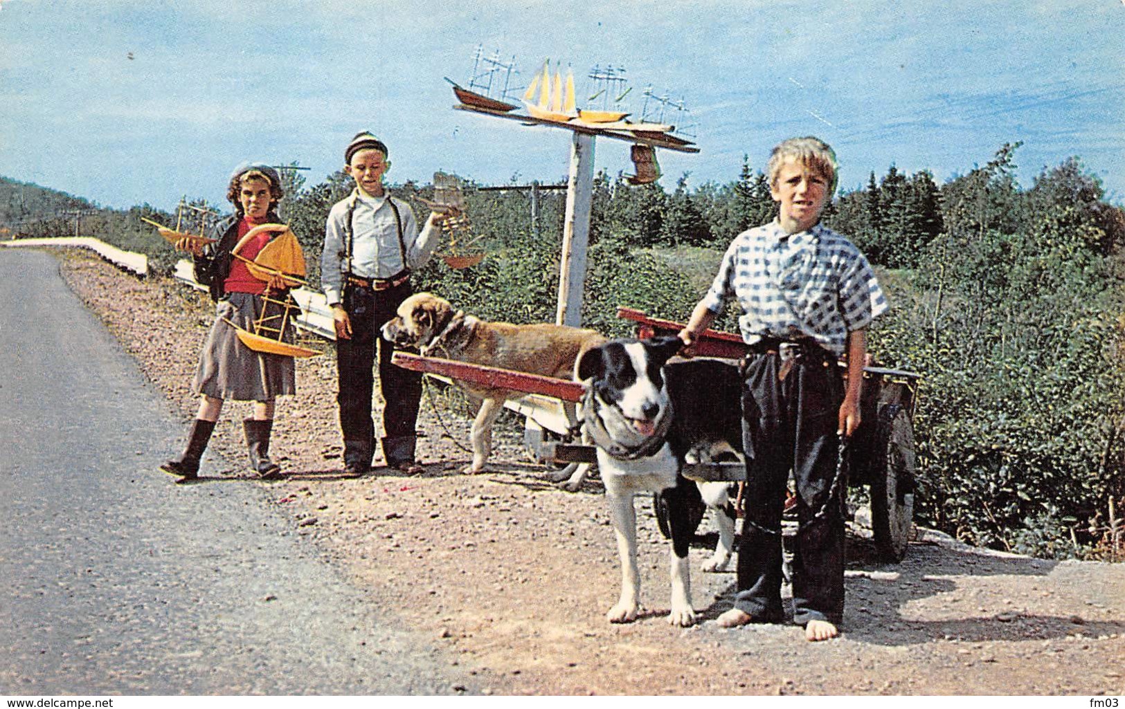 Gaspé Attelage De Chien Chiens - Gaspé