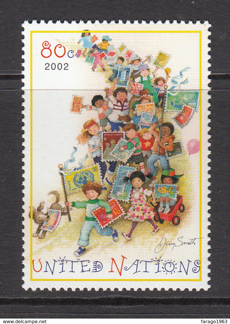 2002 UN New York  Children & Stamps Set Of 1  MNH - Other & Unclassified