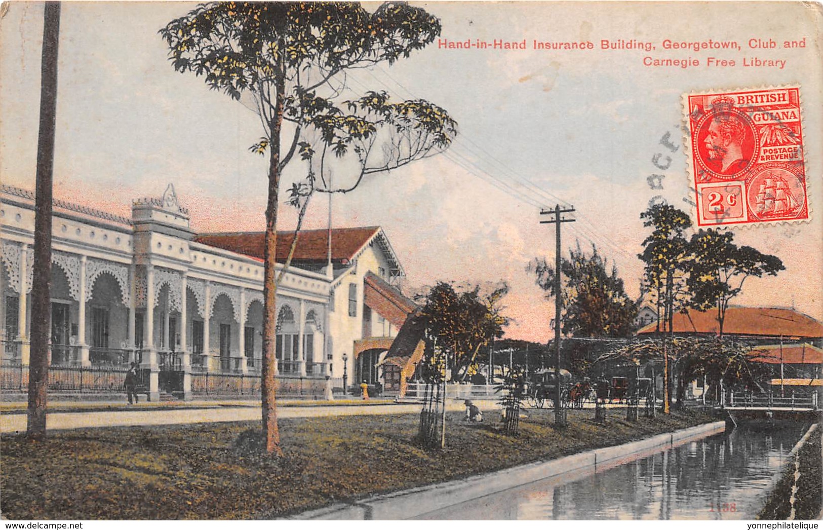 British Guyana / 32 - Georgetown - The Hand In Hand Insurance Co's Building - Défaut - Décollée - état - Autres & Non Classés