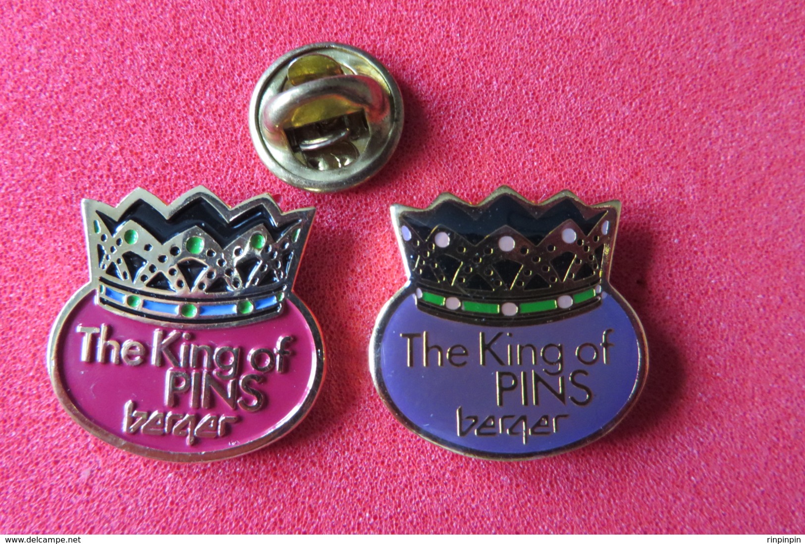 2 Pin's, THE KING OF PIN'S, Berger,couronne, - Autres & Non Classés