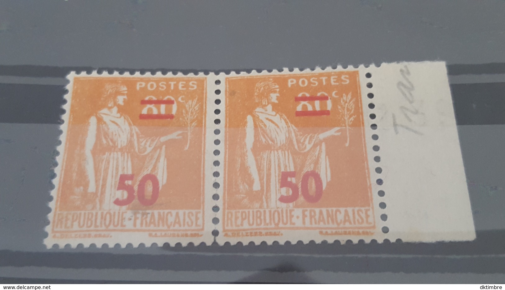 LOT 434270 TIMBRE DE FRANCE NEUF** LUXE VARIETE SURCH DECALE - Non Classés