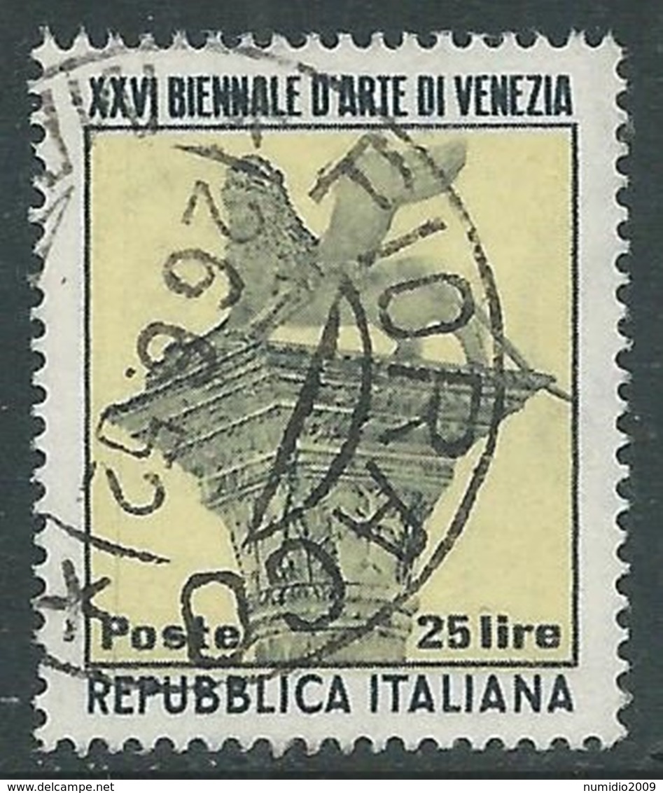 1952 ITALIA USATO BIENNALE DI VENEZIA - F7-6 - 1946-60: Usados