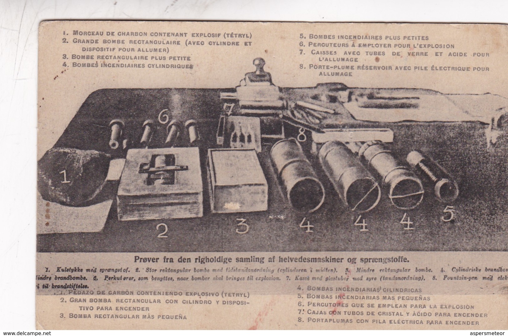 LO QUE CONTENIA LA VALIJA DIPLOMATICA ALMEANA DE CHRISTIANIA. CIRCA 1910s- BLEUP - Andere & Zonder Classificatie