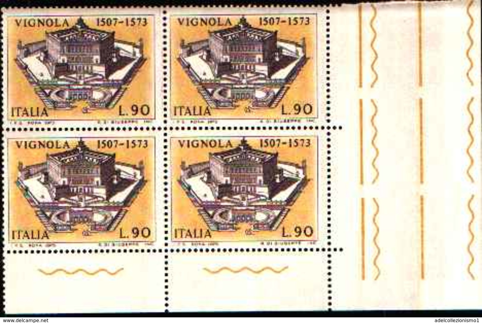 74848) ITALIA-QUARTINA-4º Centenario Della Morte Di Jacopo Barozzi, Detto Il Vignola - 21 Settembre 1973 -MNH** - 1971-80:  Nuovi