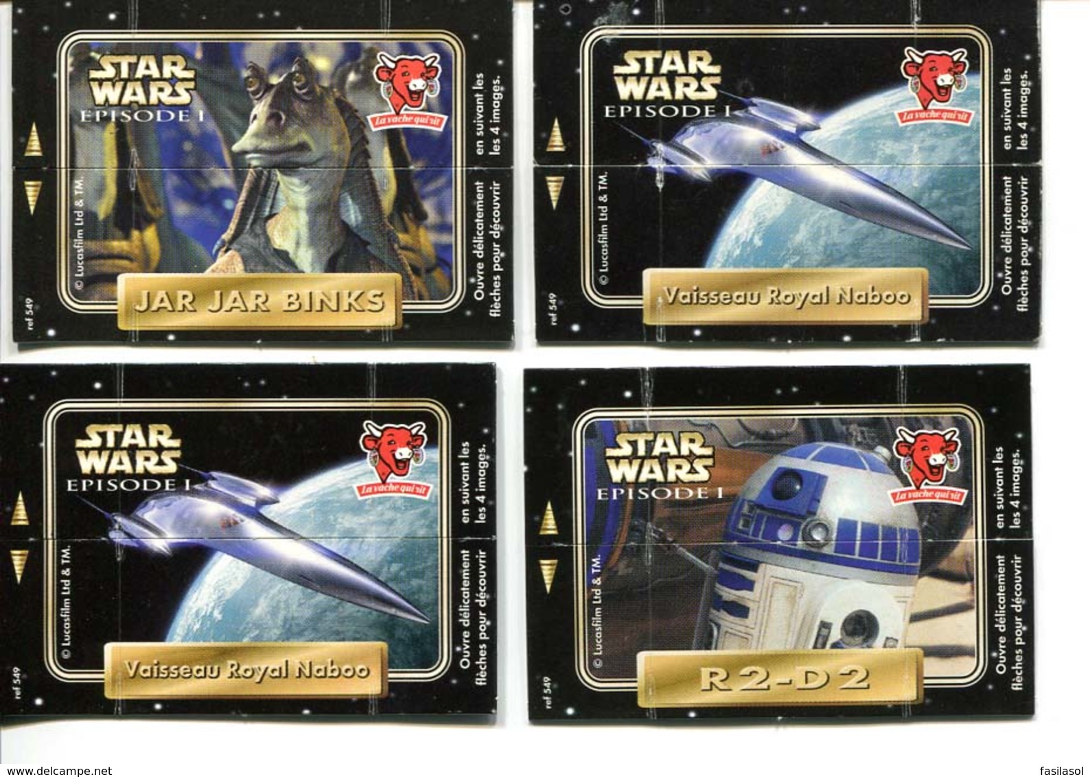 Lot 8 Images STAR WARS "La Vache Qui Rit" + 4 Doubles - Star Wars