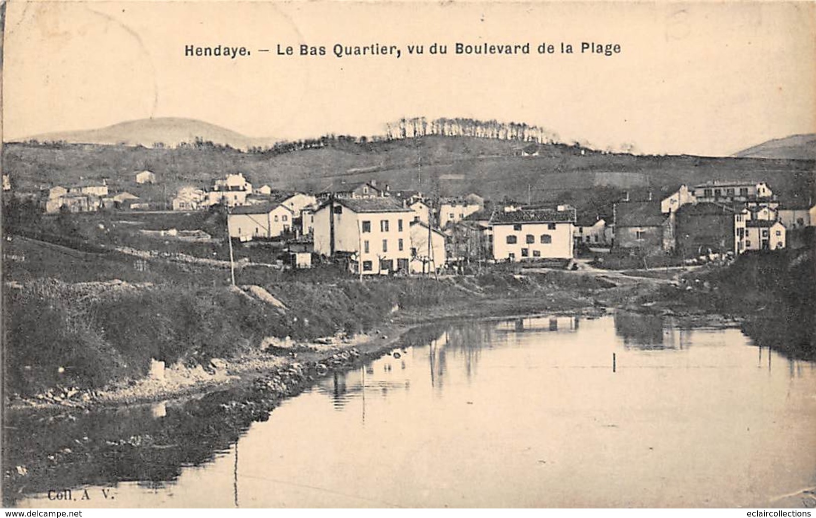 Hendaye        64         Le Bas Quartier Vu Du Bd De La Plage      (voir Scan) - Hendaye