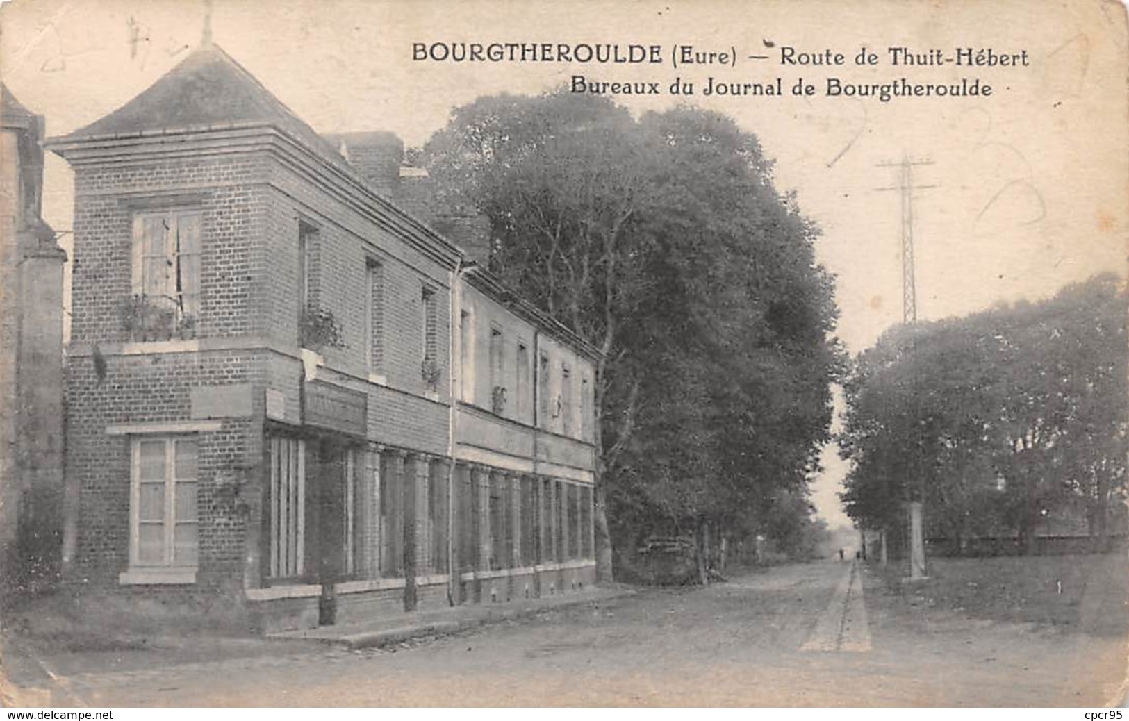 27  .  N° 201137   .     BOURGTHEROULDE  .  BUREAUX  DU JOURNAL DE BOURGTHEROULDE - Bourgtheroulde